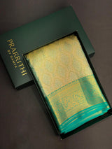 Green Pure tissue Kanchipuram Silk saree - PPURE38