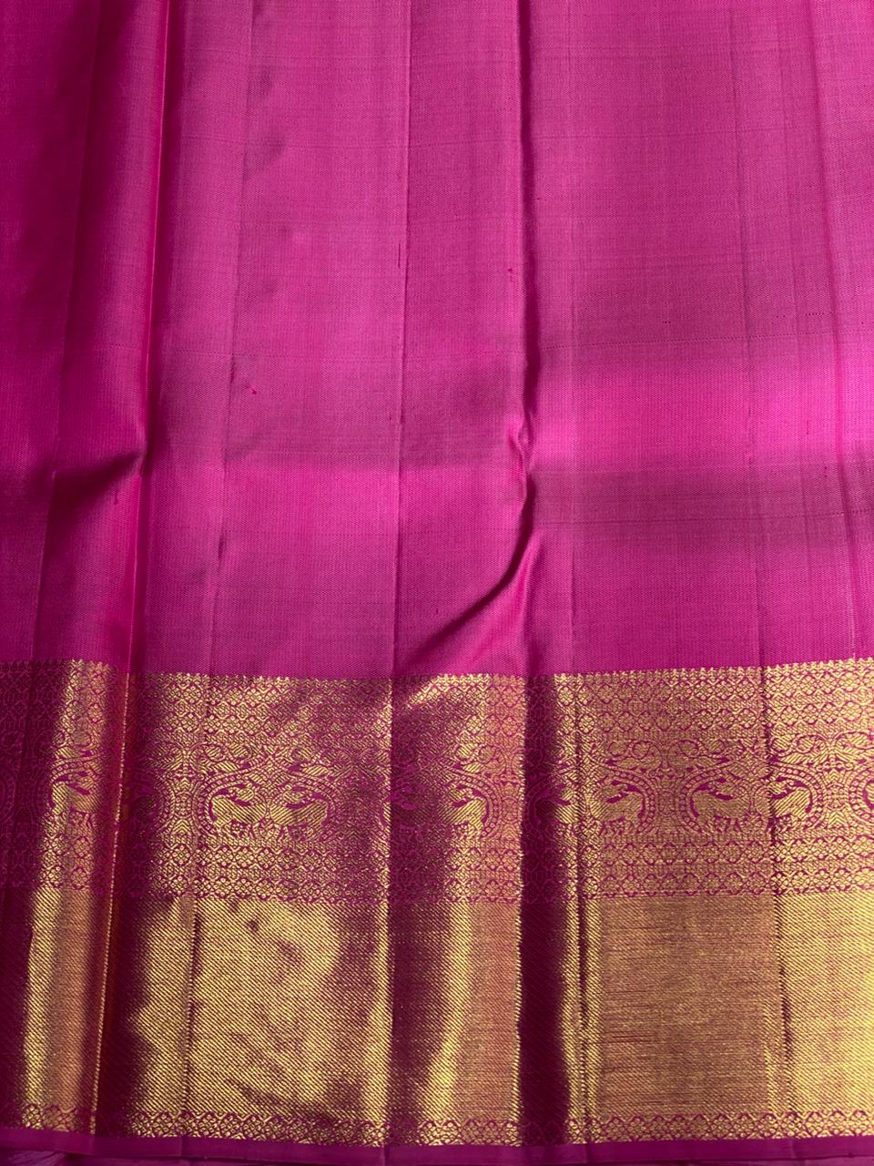 Magenta Pure tissue Kanchipuram Silk saree - PPURE42