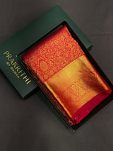 Red Pure Kanchipuram Silk saree - PPURE44