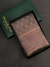 Bottle Green Pure Kanchipuram Silk saree - PPURE21A