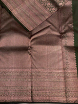 Bottle Green Pure Kanchipuram Silk saree - PPURE21A
