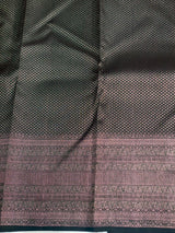 Bottle Green Pure Kanchipuram Silk saree - PPURE21A