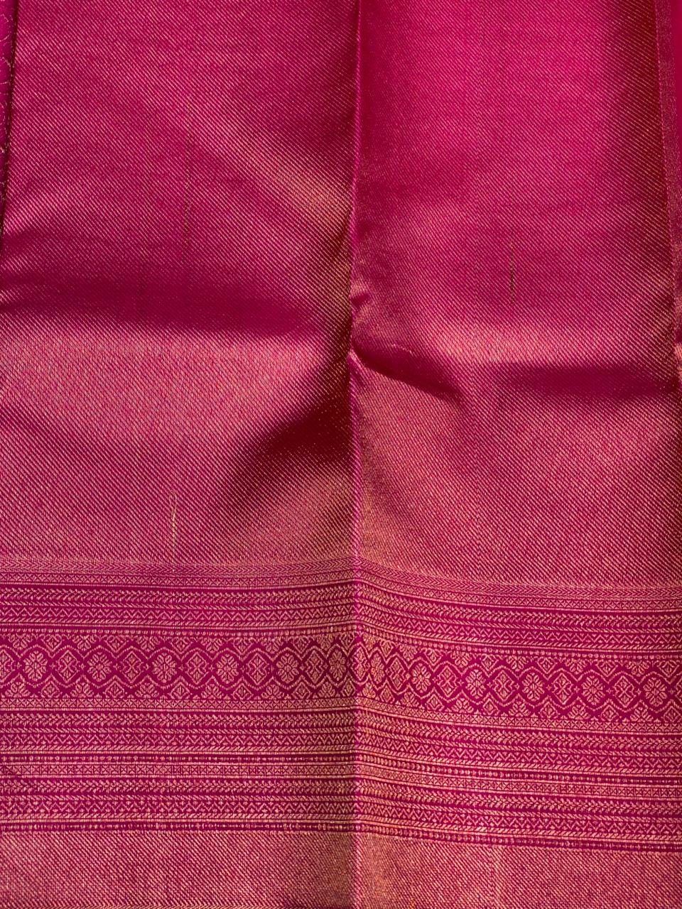 Magenta Pure Kanchipuram Silk saree - PPURE21B