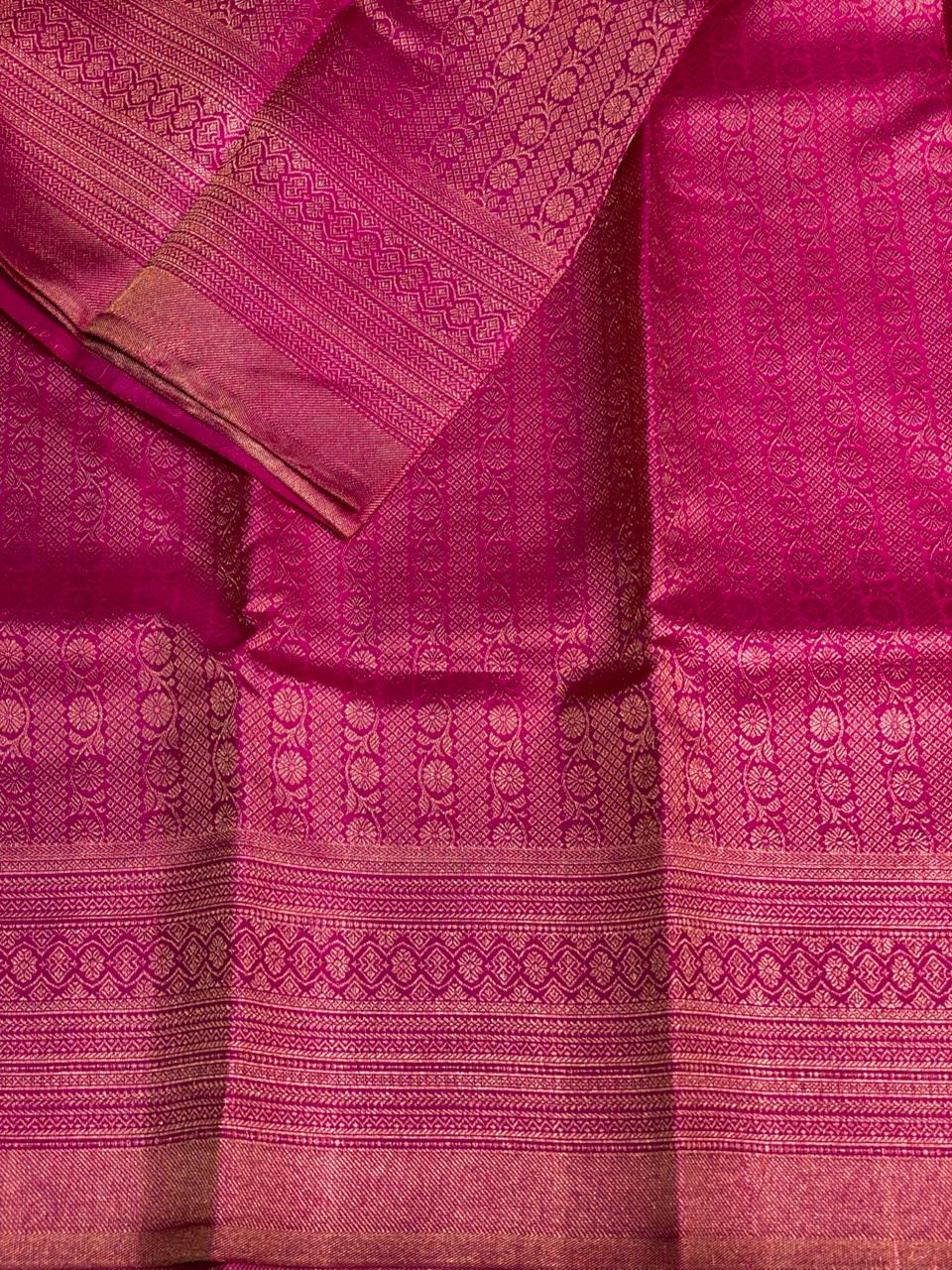 Magenta Pure Kanchipuram Silk saree - PPURE21B