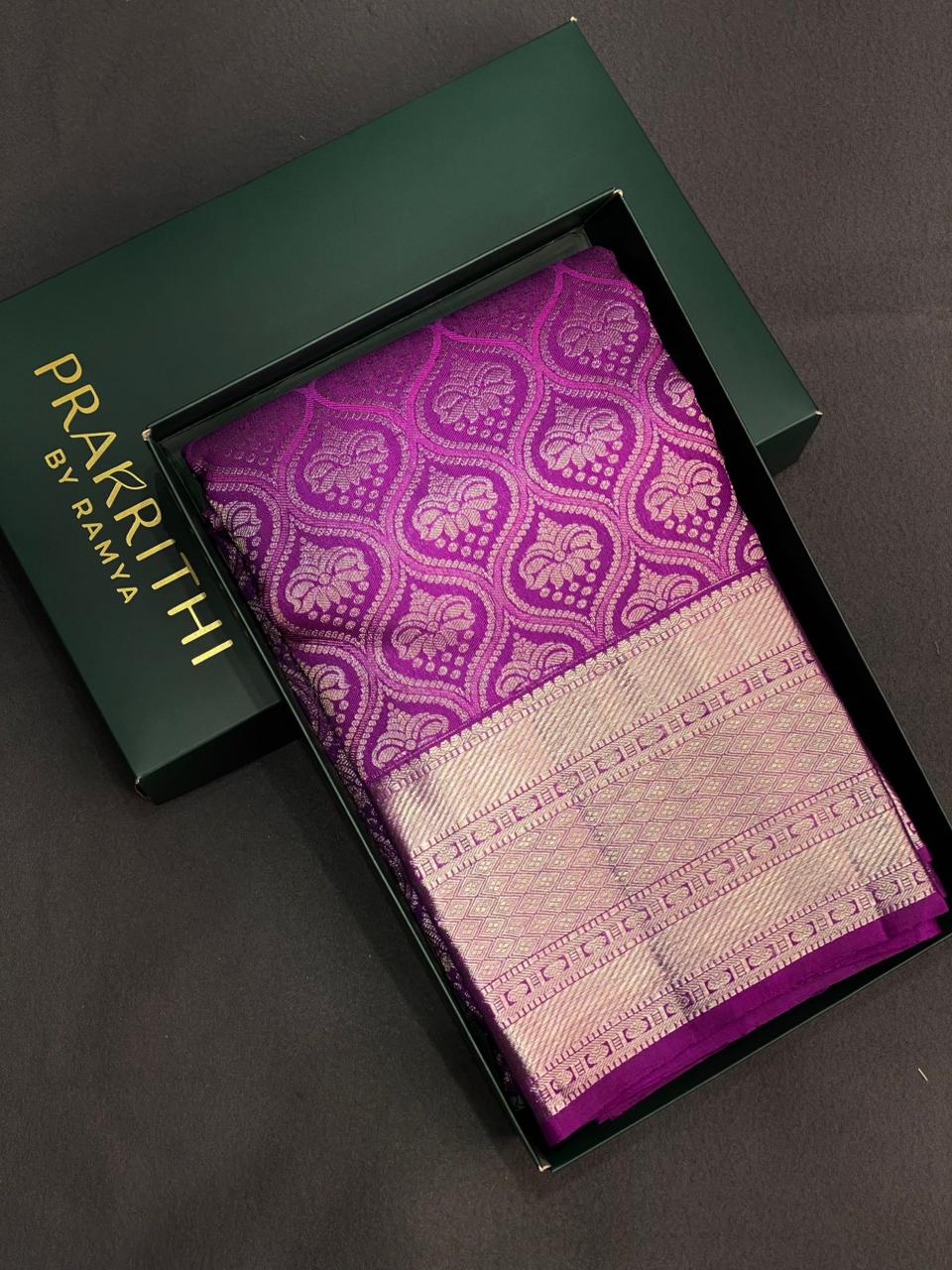 Purple Pure Kanchipuram Silk saree - PPURE48