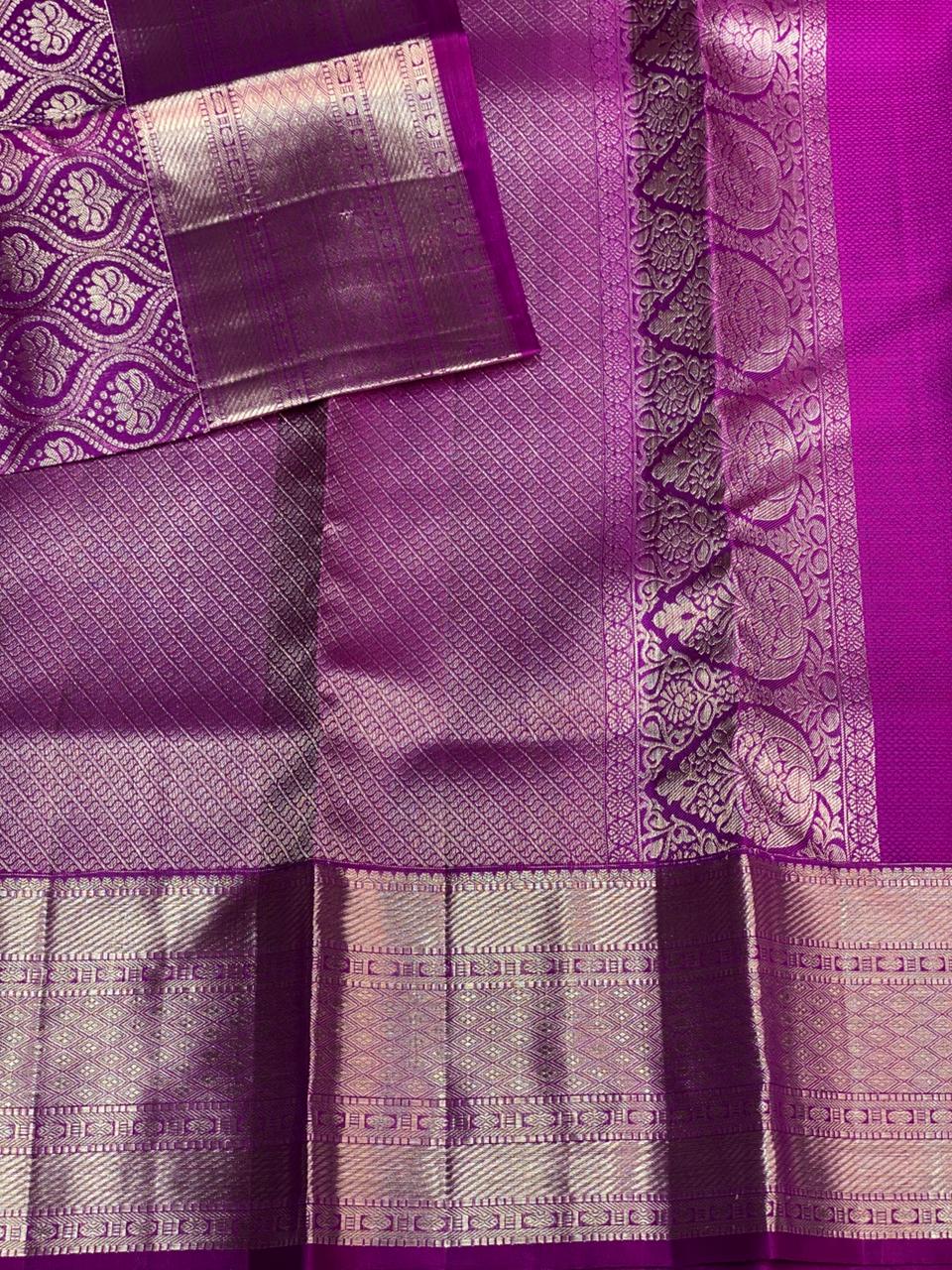 Purple Pure Kanchipuram Silk saree - PPURE48