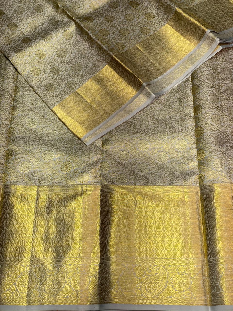 Pastal blue Kanchipuram Silk saree - PPURE49