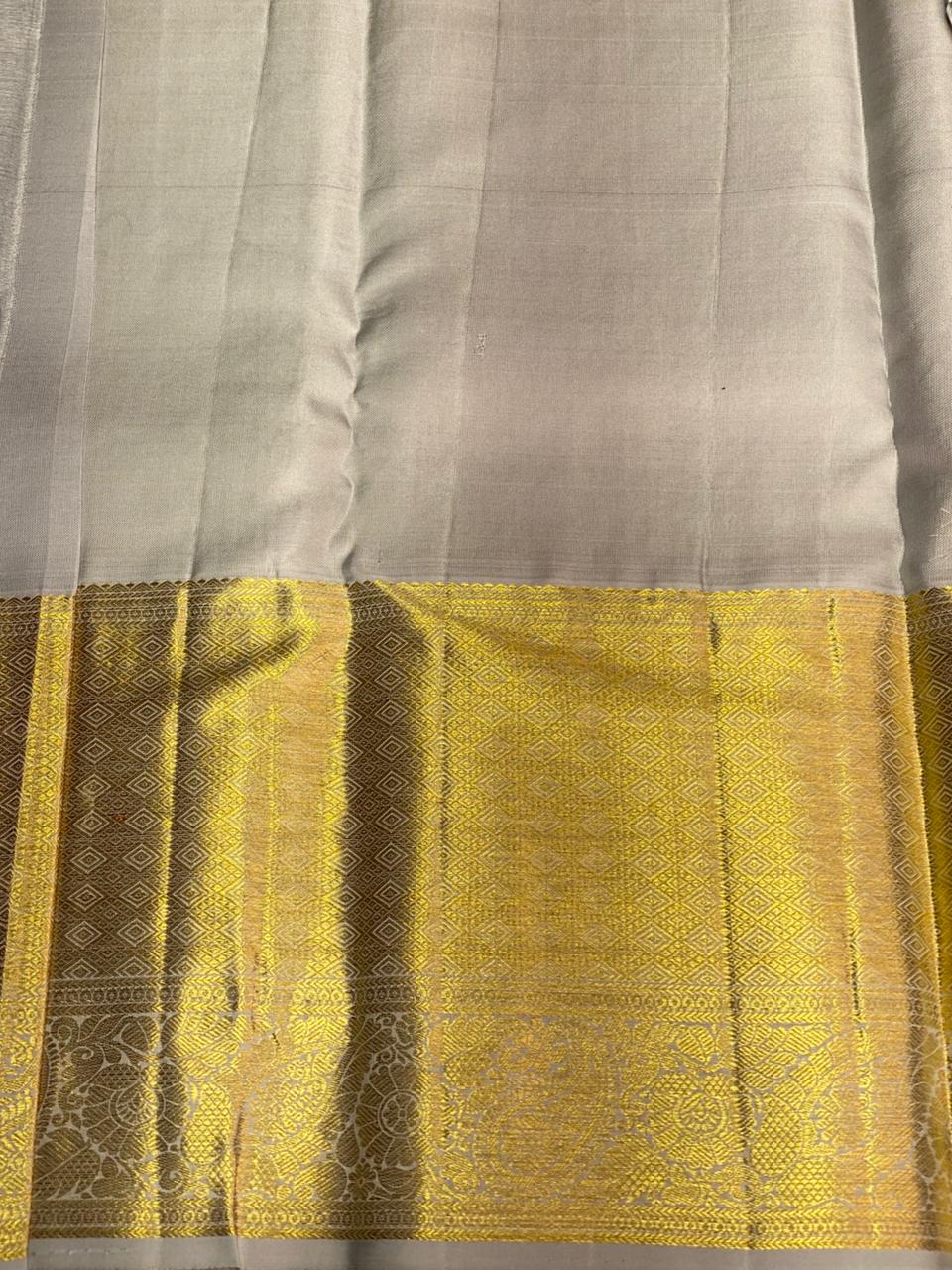 Pastal blue Kanchipuram Silk saree - PPURE49