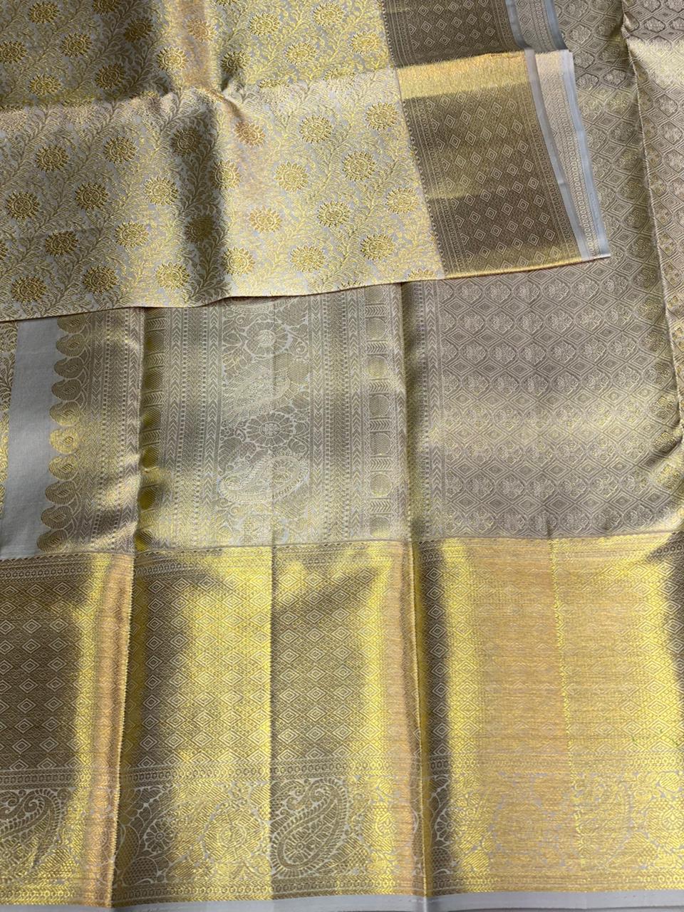 Pastal blue Kanchipuram Silk saree - PPURE49