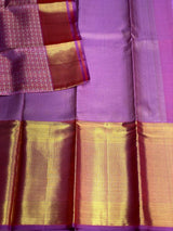 Lilac Pink pure Kanchipuram Silk saree - PPURE51