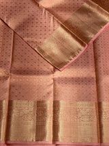 Pinkish Peach Pure Kanchipuram Silk saree - PPURE52