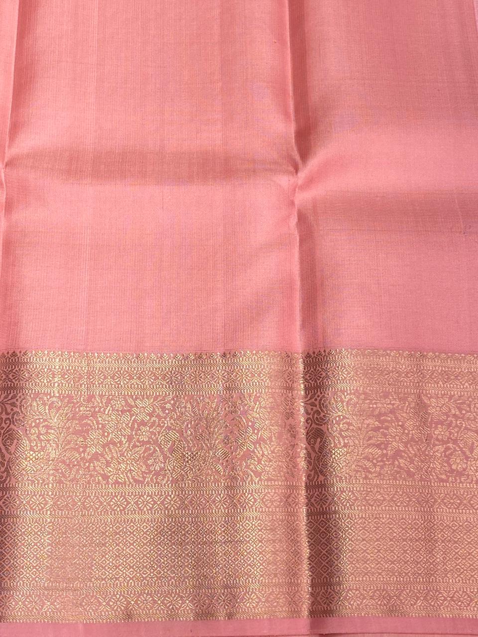 Pinkish Peach Pure Kanchipuram Silk saree - PPURE52