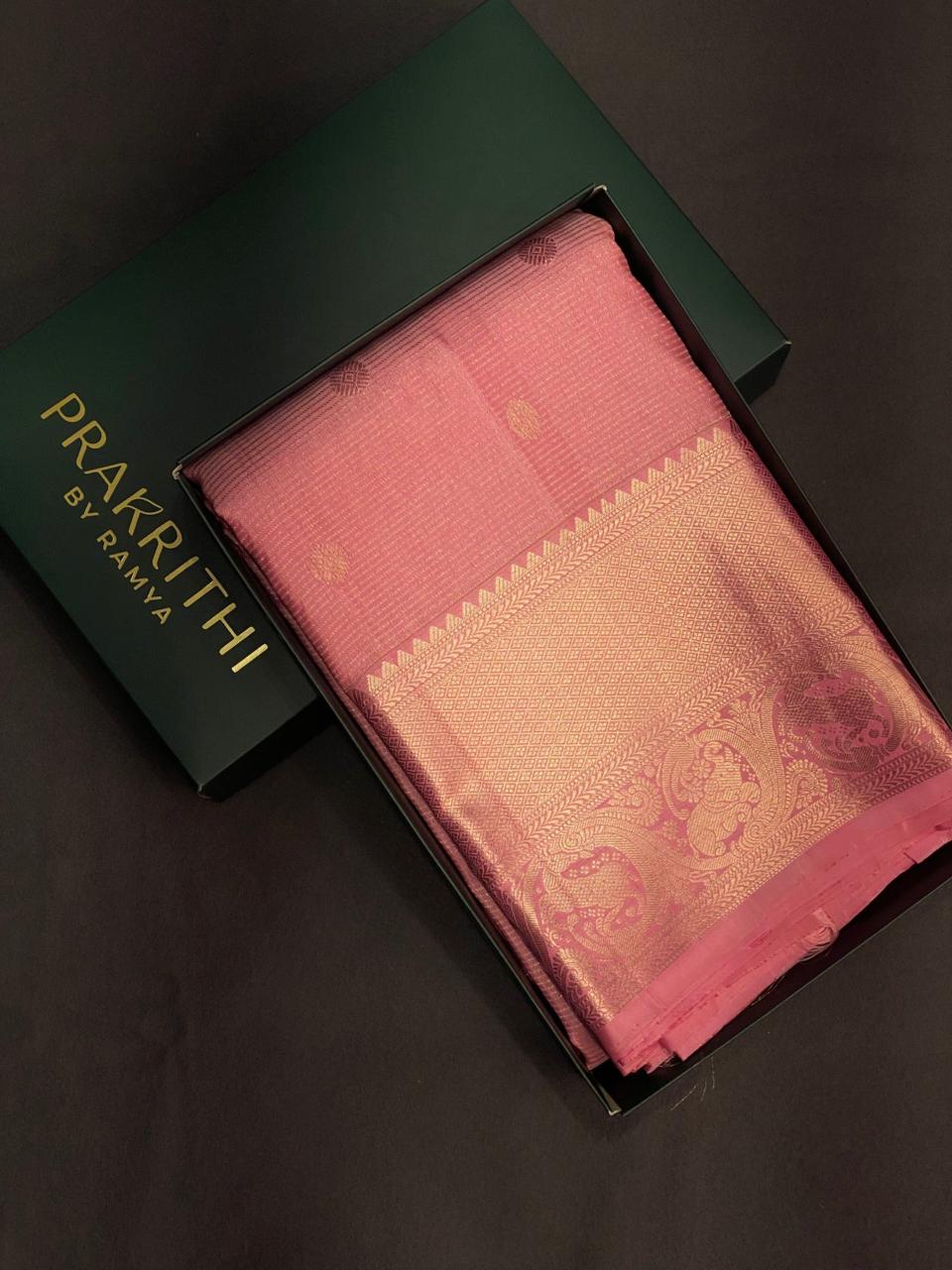 Pink Pure Kanchipuram Silk saree - PPURE53