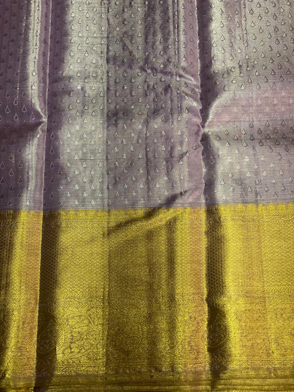 Lavender Pure Tissue Kanchipuram Silk saree - PPURE60