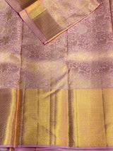 Lilac pink Pure Kanchipuram Silk saree - PPURE65