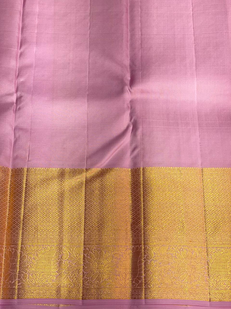 Lilac pink Pure Kanchipuram Silk saree - PPURE65