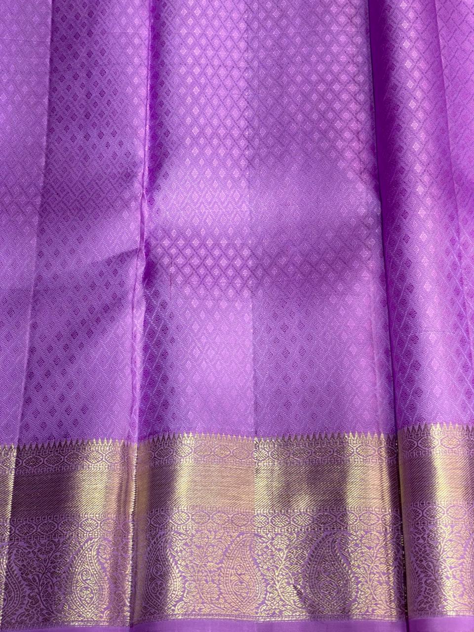 Lavender Pure Kanchipuram Silk saree - PPURE67