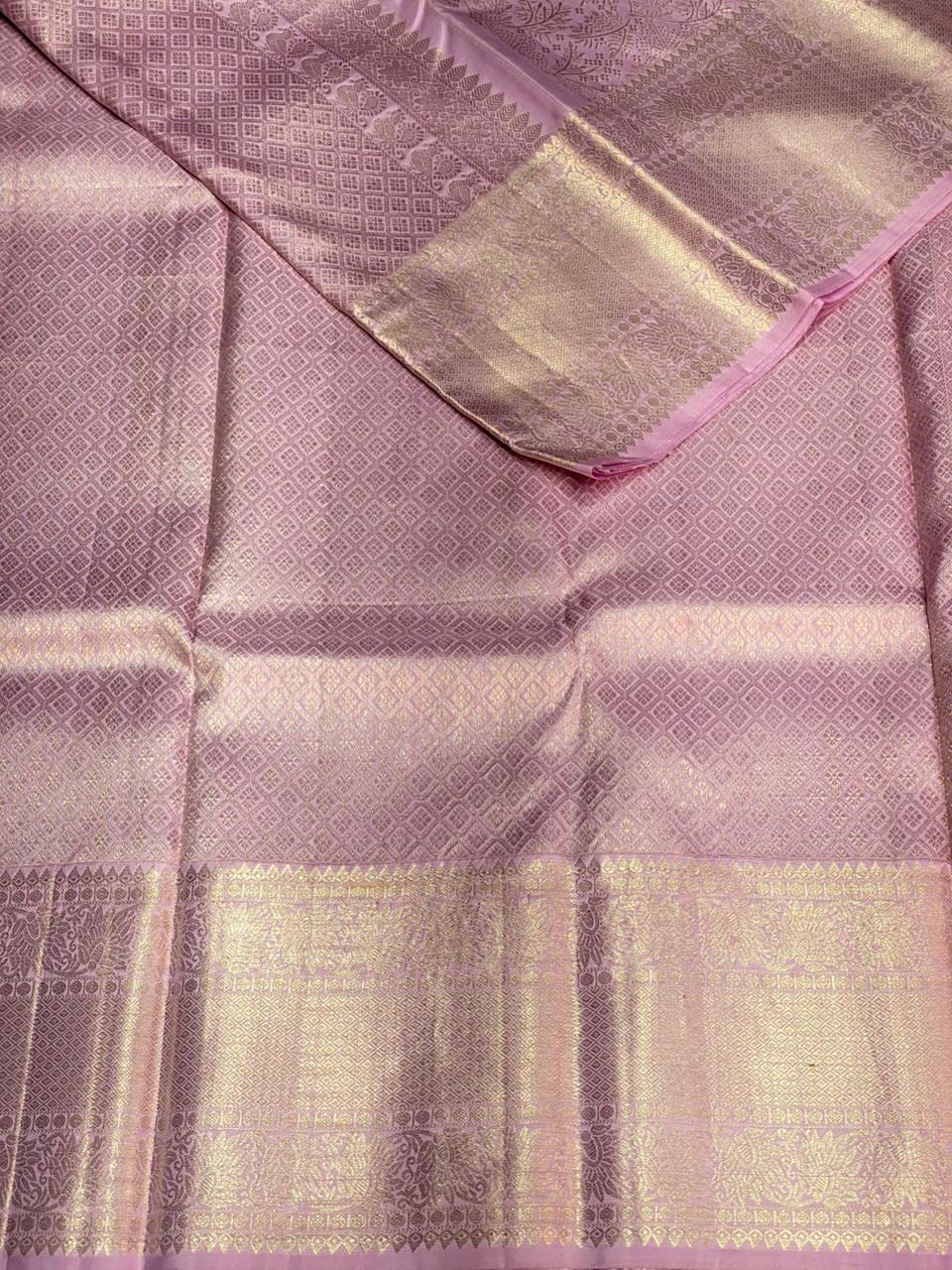 Lavender Pure Kanchipuram Silk saree - PPURE68