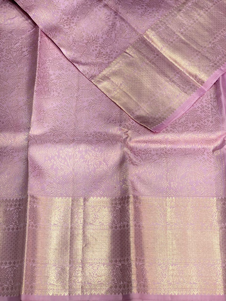 Lavender Pure Kanchipuram Silk saree - PPURE68