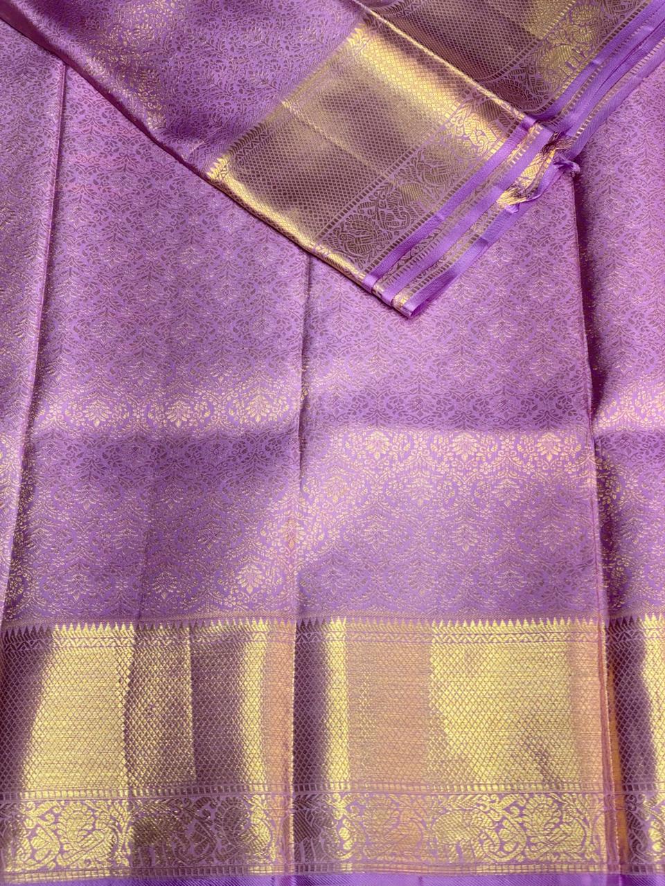 Lavender Pure Kanchipuram Silk saree - PPURE69