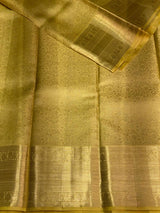 Pastal green and Pink Pure Kanchipuram Silk saree - PPURE71