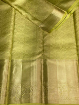 Pastal green and Pink Pure Kanchipuram Silk saree - PPURE72