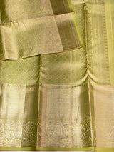 Pastal green and Pink Pure Kanchipuram Silk saree - PPURE72