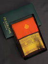Rust and brown silk saree- PSSR173