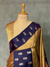 Gold Tissue Banarasi silk saree- AISH3