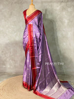Lavender and Maroon banarasi silksaree - AISH16