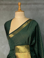 Bottle Green banarasi silksaree - AISHCK1-IH