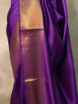 Violet banarasi silksaree - AISHCK4