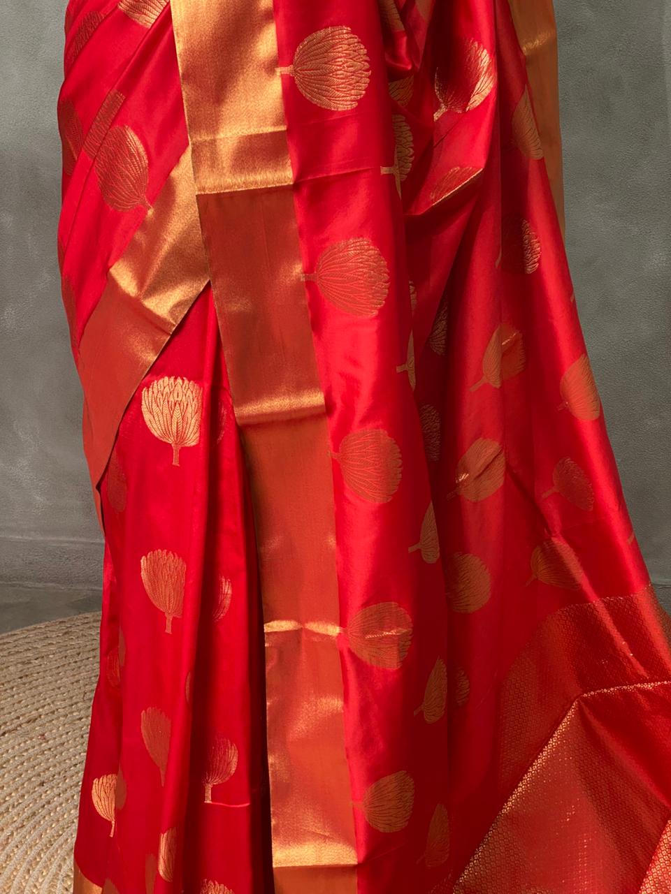 Red Banarasi silksaree - PIH5E