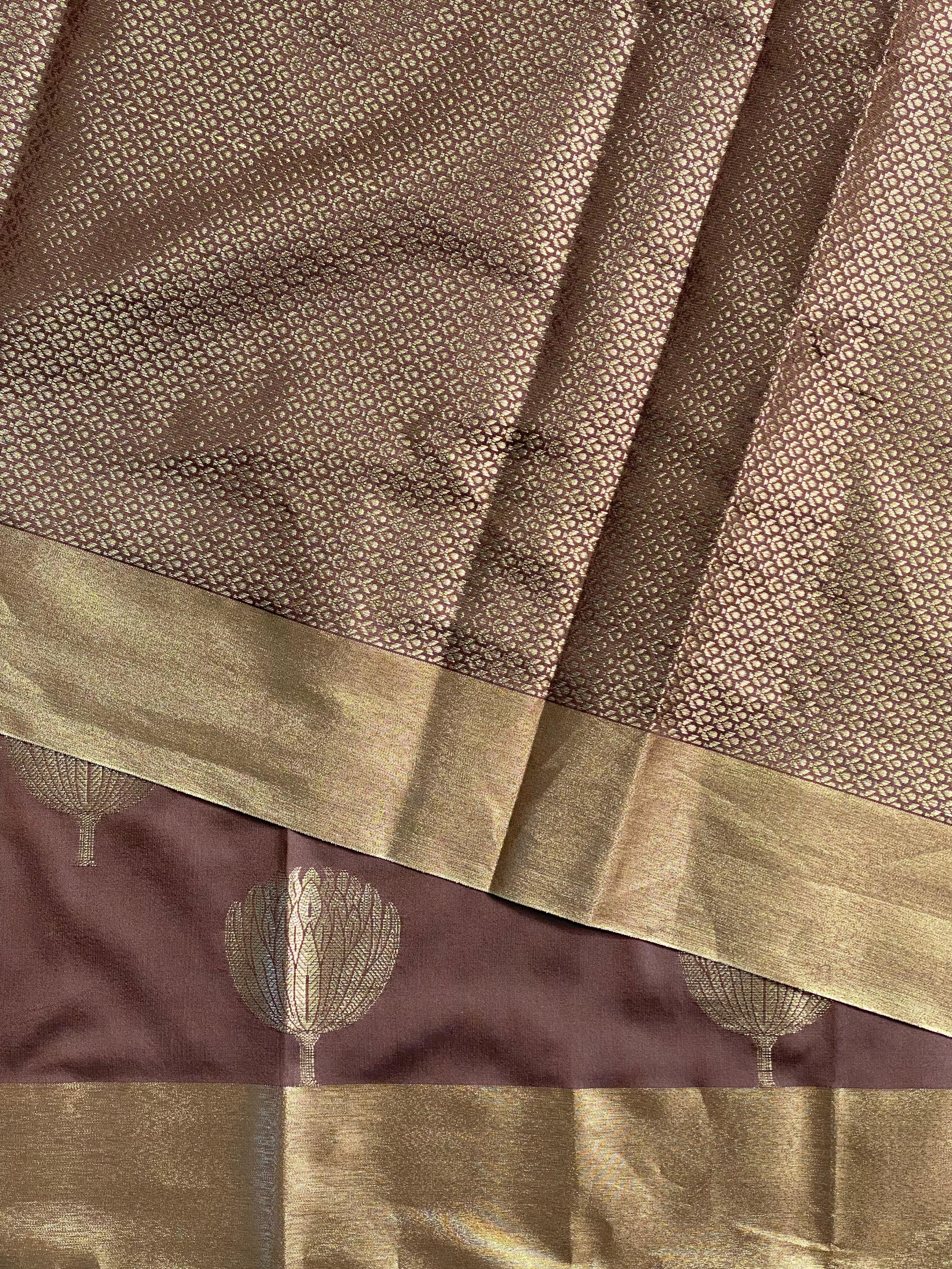 Brown Banarasi silksaree - PIH5F