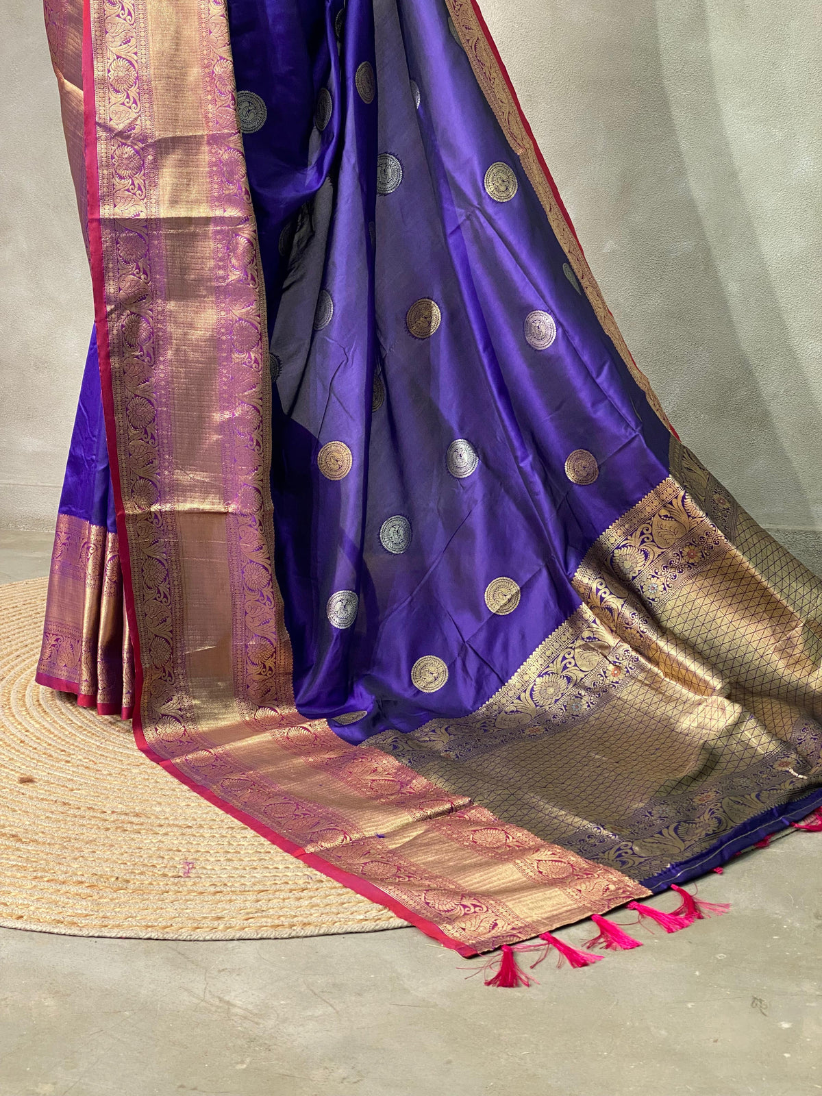 Royal Blue Banarasi saree -BSP3A