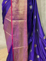 Royal Blue Banarasi saree -BSP3A