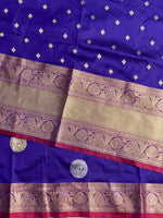 Royal Blue Banarasi saree -BSP3A