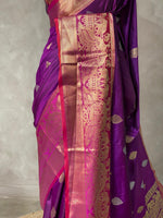 Wine Banarasi saree -BSP3G