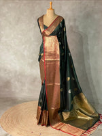Green Banarasi saree -BSP3I