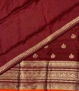 Maroon Gajji silk saree -PIH17