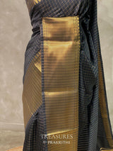 Black banarasi silksaree - AISHCK6-IH