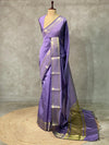 Lavender semi banarasi saree -PIH22