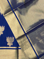 Dark Blue semi banarasi saree -PIH21LE