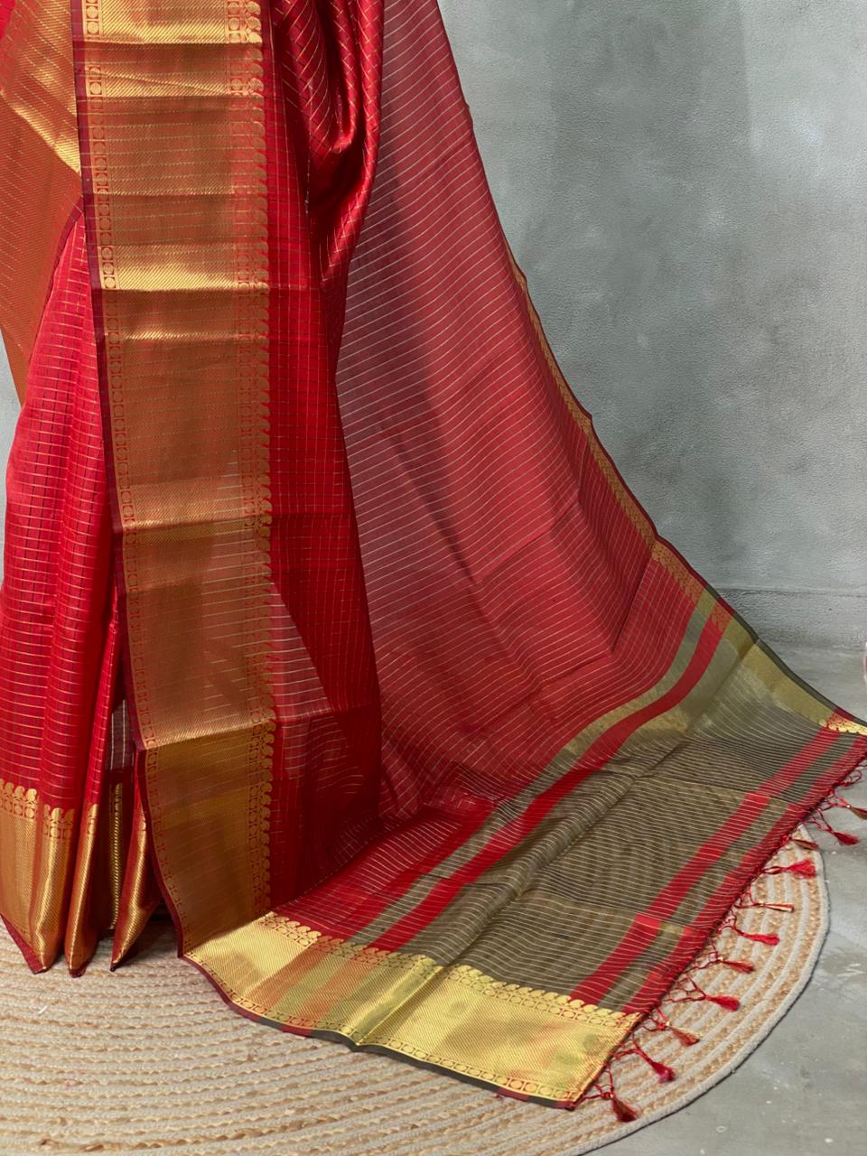Red banarasi silksaree - AISHCK6-IH