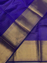 Bluish violet banarasi silksaree - IH123