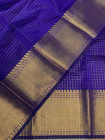 Bluish violet banarasi silksaree - AISHCK7-IH