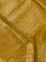 Yellow banarasi silk saree - PIH32A