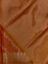 Yellowish Orange banarasi silk saree - PIH32F