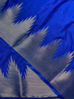 Royal Blue katan Banarasi silk saree- MPS23N