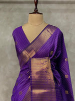 Violet Green banarasi silksaree - AISHCK9L